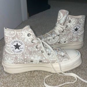 Never Worn High Top Platform Paisley Chuck Taylors